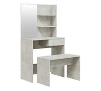 vidaXL Juego de tocador en color gris cemento, 74,5 x 40 x 141 cm