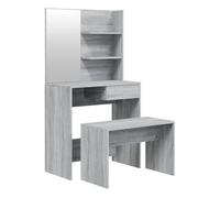 Vidaxl juego de tocador color gris sonoma 74,5x40x141 cm