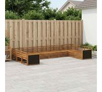 vidaXL Juegos de sofás 10 pcs Madera de Acacia Sólida