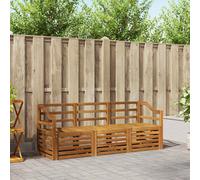 vidaXL Juegos de sofás 3 pcs Natural Madera de Acacia Sólida