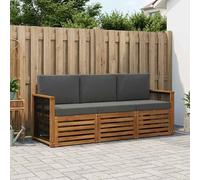 vidaXL Juegos de sofás 3 uds. Madera de Acacia Sólida
