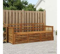 vidaXL Juegos de sofás 3 uds. Madera de Acacia Sólida