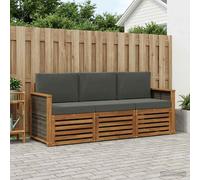 vidaXL Juegos de sofás 3 uds. Madera de Acacia Sólida