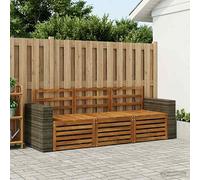 vidaXL Juegos de sofás 3 uds. Madera de Acacia Sólida