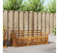 vidaXL Juegos de sofás 3 uds. Natural Madera de Acacia Sólida