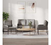 Juegos De Sofás Con Cojín 3 Pcs Taupé 115 X 56 X 80 Cm Vidaxl