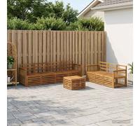 vidaXL Juegos de sofás 8 uds. Madera de Acacia Sólida