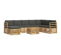 vidaXL Juegos de sofás Madera de Acacia Sólida