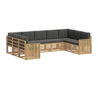 vidaXL Juegos de sofás Madera de Acacia Sólida, Muebles de jardín, Conjunto Moderno para Patio, sofá Duradero, Asientos seccionales para terraza y Sala