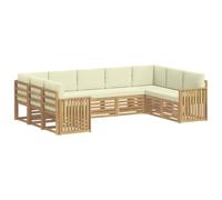 vidaXL Juegos de sofás Madera de Acacia Sólida, Muebles de jardín, Conjunto Moderno para Patio, sofá Duradero, Asientos seccionales para terraza y Sala