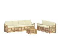 vidaXL Juegos de sofás Madera de Acacia Sólida