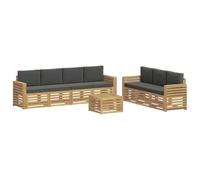 vidaXL Juegos de sofás Madera de Acacia Sólida
