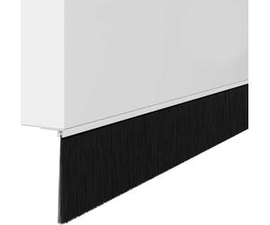 vidaXL Juntas de burlete para puertas, autoadhesivas, 12 unidades, 100 cm, aleación de aluminio