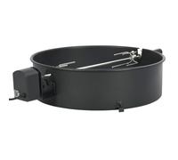 vidaXL Kit de anillo asador de barbacoa negro 57 cm