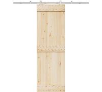 vidaXL Kit de herrajes para puertas correderas, 200 cm, acero inoxidable, color plateado