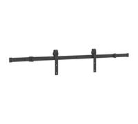 vidaXL Kit de herrajes para puertas correderas, acero negro 152,5 cm