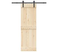 vidaXL Kit de herrajes para puertas correderas acero negro 152 cm