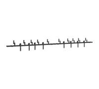 vidaXL Kit de herrajes para puertas correderas acero negro 400 cm, herrajes para puertas corredizas, riel para puertas corredizas, colgador para puertas corredizas