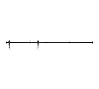 vidaXL Kit de Mini Puerta Corredera Armario Corrediza Herrajes Riel Deslizante Rodillo Percha Almacén Estudio Cocina Bricolaje Acero Carbono 200 cm