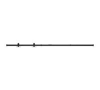 vidaXL Kit de puerta corredera mini para armario – Herrajes y riel 200 cm acero carbono