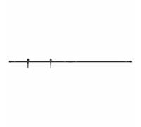 vidaXL Kit de puerta corredera de armario acero carbono 213 cm
