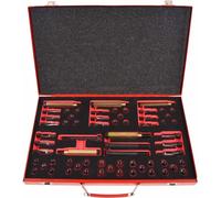 vidaXL Kit de reparación para roscas de bombillas, 63 piezas, para roscas M8, M9, M10 y M12