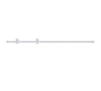 vidaXL Kit Herrajes para Puertas Corredera Colgador Pista Cocina para Familia Granero Estudio Mueble Habitación Salón Transición Acero Blanco