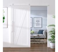 vidaXL Kit herrajes para puertas correderas de acero blanco 200 cm