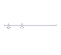 vidaXL Kit Herrajes para Puertas Correderas Riel para Familia Granero Estudio Mueble Habitación Salón Transición Accesorios de Acero Blanco