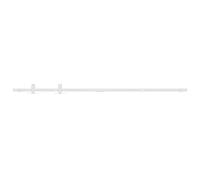 vidaXL Kit Mini Puerta Corredera Armario Guías Carril Herrajes Sistema Mecanismo para Cocina Granero Estudio Decoración Acero Carbono Blanca