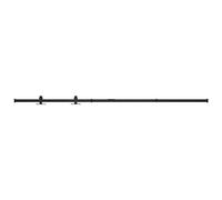 vidaXL Kit mini puerta corredera para armario – herrajes riel 183 cm rodillo acero carbono