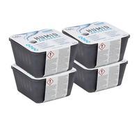 vidaXL Lafita Absorbentes de humedad con bolsas de recambio 4 unidades 450 g