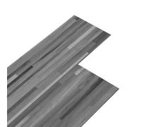 vidaXL Lama de Suelo Autoadhesiva Gris a rayas 4,46 m² 32 uds. PVC