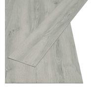 vidaXL Lama de Suelo Autoadhesiva Gris Claro 4,46 m² 32 uds. PVC