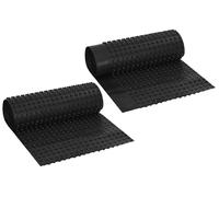 vidaXL Lámina de drenaje con relieve, 2 unidades, color , 0,5 x 20 metros, HDPE