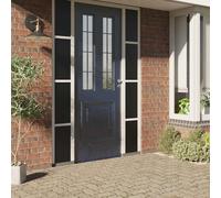 vidaXL Lámina de ventana esmerilada estática PVC negro 60x1000 cm