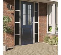 vidaXL Lámina de ventana esmerilada estática PVC negro 60x2000 cm