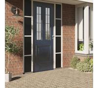 vidaXL Lámina de ventana esmerilada estática PVC negro 90x1000 cm