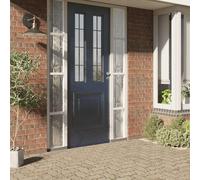 vidaXL Lámina de ventana esmerilada patrón de bambú PVC 90x500 cm