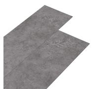 vidaXL Láminas de suelo autoadhesivas de PVC, color gris cemento, 30,5 x 61 cm, 28 unidades.