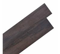 vidaXL Láminas de suelo autoadhesivas de PVC, color marrón oscuro, 30,5 x 61 cm