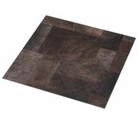 vidaXL Láminas de suelo con estructura de madera, color marrón, 5,11 m², 55 unidades, PVC