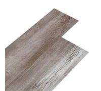 vidaXL Laminas de Suelo de PVC Autoadhesivas Madera Marrón Mate