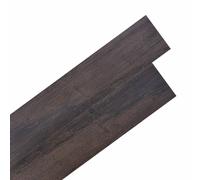 vidaXL Laminas de Suelo de PVC Autoadhesivas Marrón Oscuro