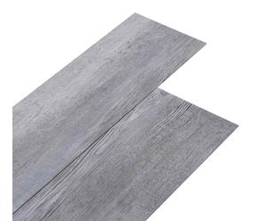 vidaXL Láminas de suelo efecto madera, color gris mate, 5,02 m², 36 unidades, PVC