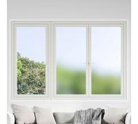 vidaXL Láminas de ventana esmerilada 3 uds PVC gris