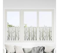 vidaXL Láminas de ventana esmerilada 4 uds PVC patrón de bambú