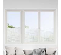 vidaXL Láminas de ventana esmerilada 4 uds PVC patrón de estrellas
