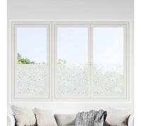 vidaXL Láminas de ventana esmerilada 4 uds PVC patrón de flor