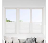 vidaXL Láminas de ventana esmerilada 4 uds PVC patrón de rayas